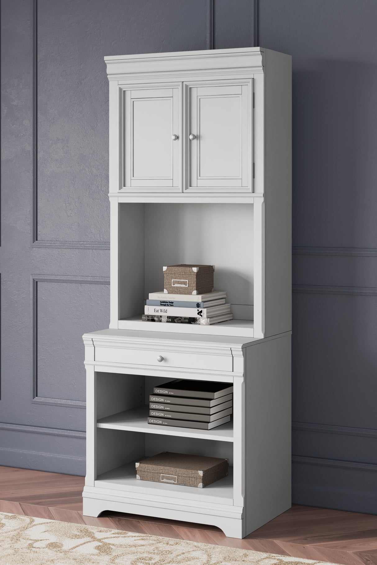 Kanwyn Whitewash Bookcase from Ashley - Luna Furniture