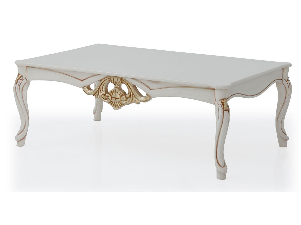 Buse Cream Coffee Table from Furnia - Luna Furniture