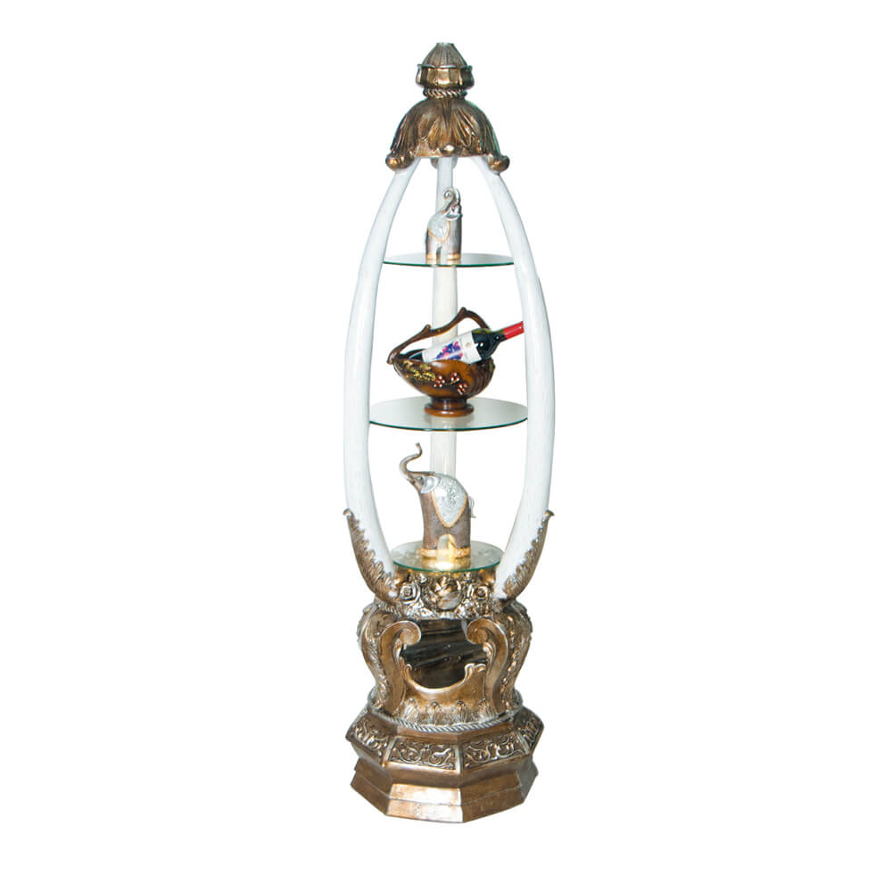 HD-1203 Antique Silver/Antique Gold Display from Homey Design - Luna Furniture