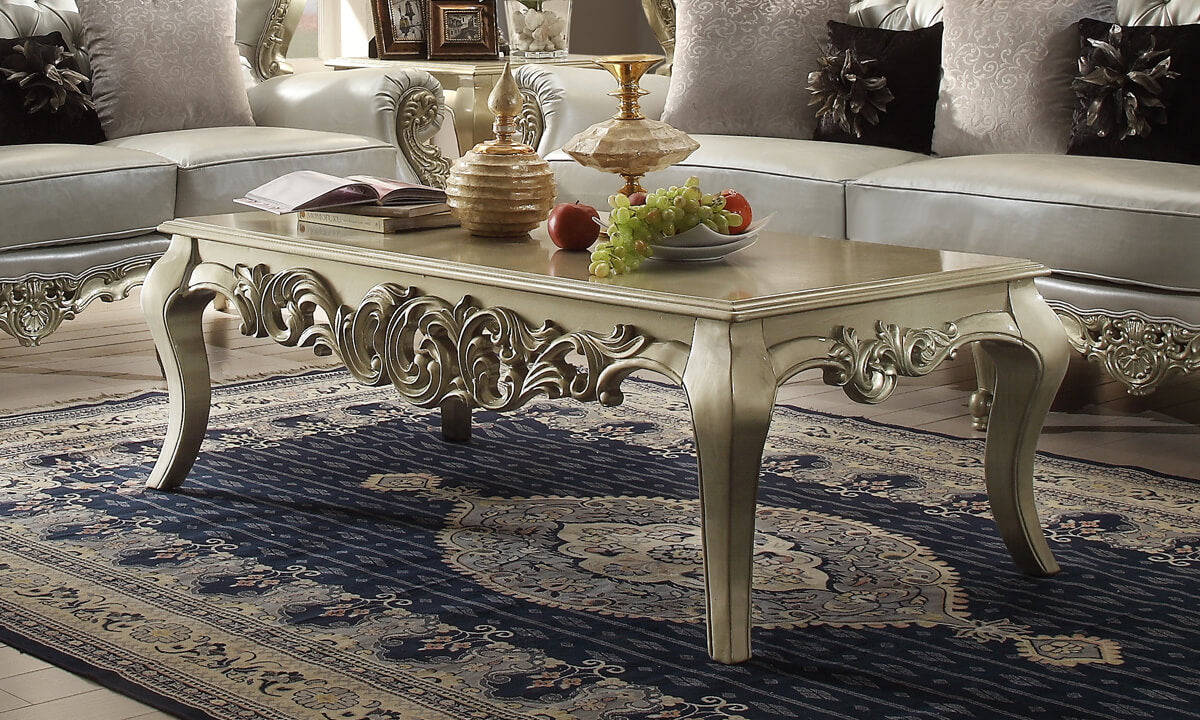 HD-13006 Belle Silver Coffee Table from Homey Design - Luna Furniture
