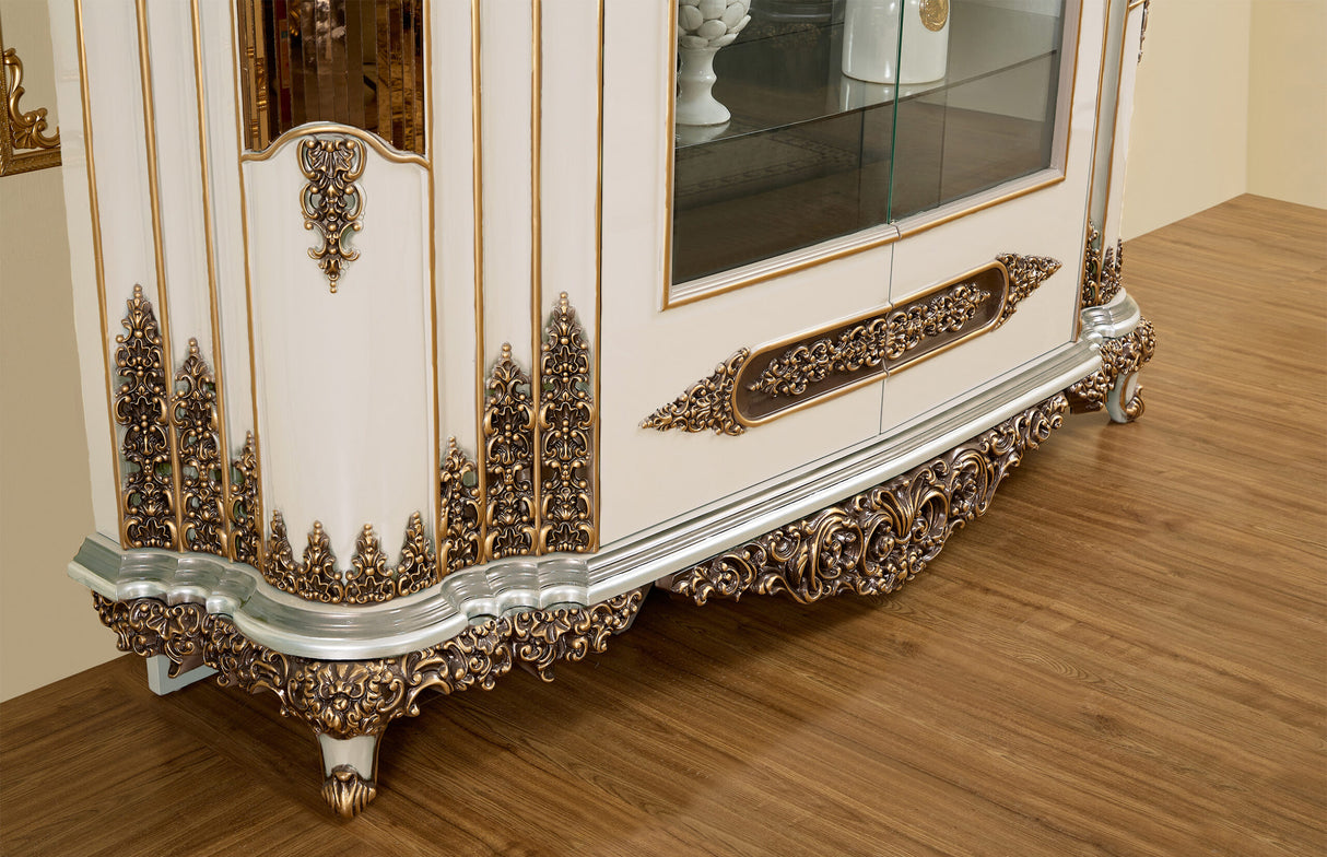 HD-1881 Ivory/Bronzed Copper China from Homey Design - Luna Furniture