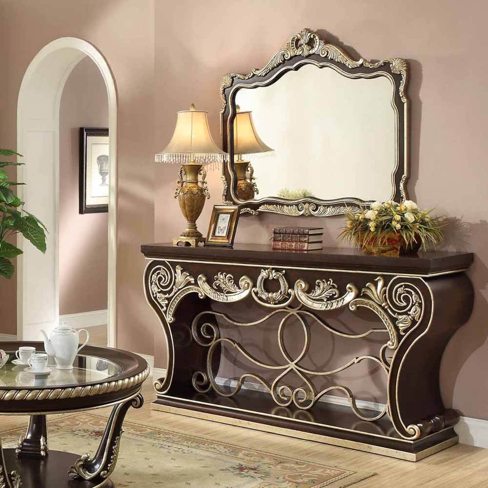 HD-386 Cherry Mahogany Loveseat from Homey Design - Luna Furniture