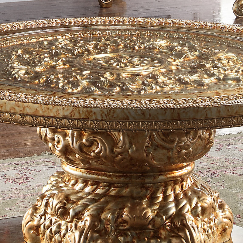 HD-328G Marbled Gold End Table from Homey Design - Luna Furniture
