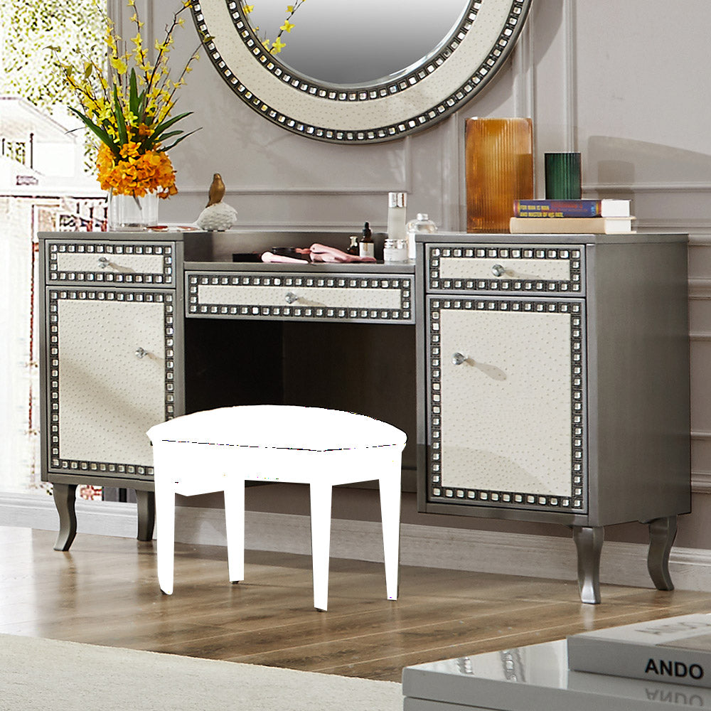 HD-3590 Dark Silver Gray 5-Piece Bedroom Set from Homey Design - Luna Furniture