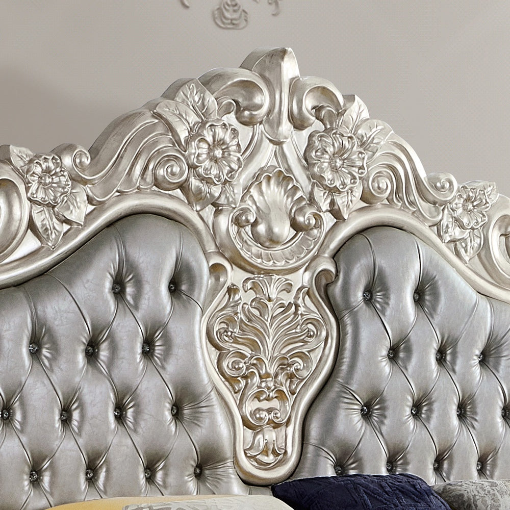 HD-5800GR Antique Silver Gray 5-Piece Bedroom Set from Homey Design - Luna Furniture