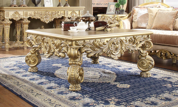 HD-8086 Metallic Bright Gold Coffee Table