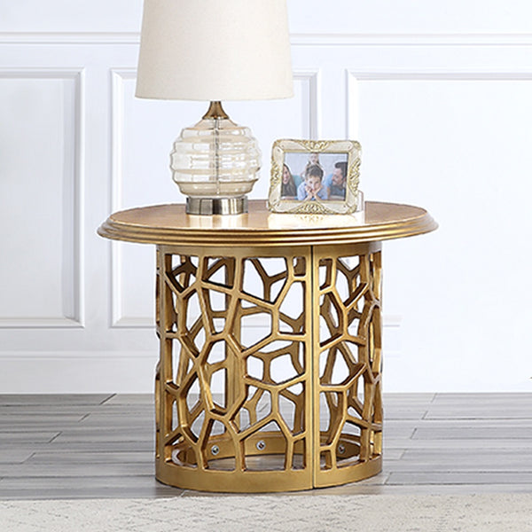 HD-8913G Gold End Table