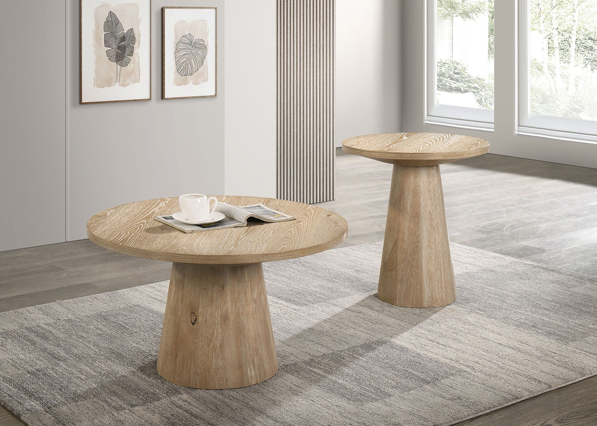 Halewood Oak Cocktail Table from Furniture of America - Luna Furniture
