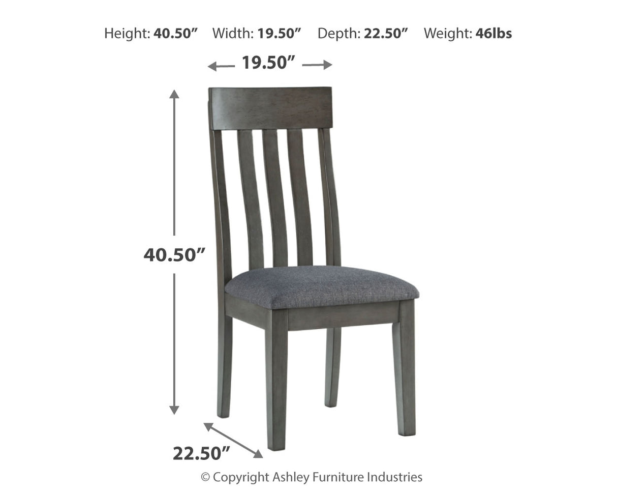 Hallanden 2-Piece Dining Room Chair in Two-tone Gray from Ashley - Luna Furniture