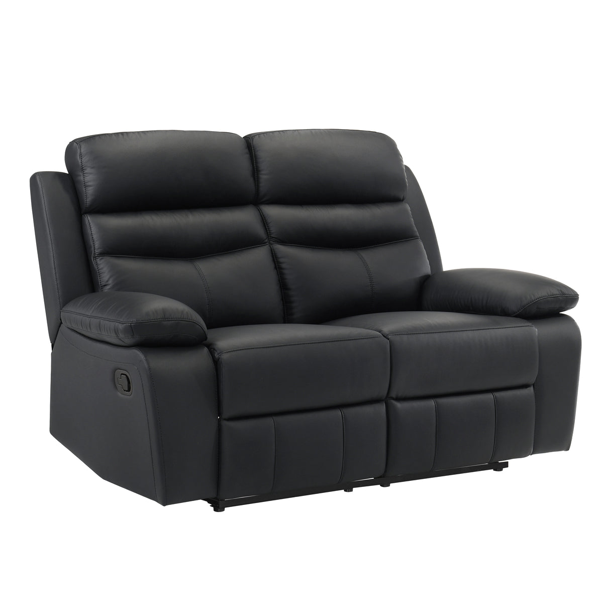 Hancock Black 2-Piece Double Reclining Set from Homelegance - Luna Furniture