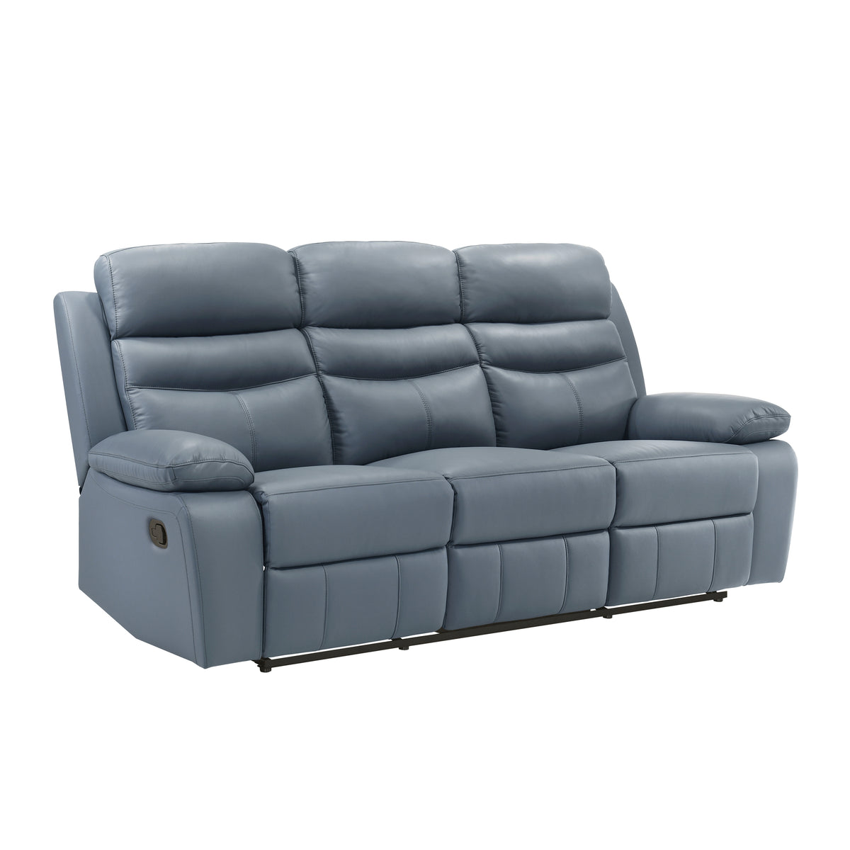 Hancock Blue 2-Piece Double Reclining Set from Homelegance - Luna Furniture