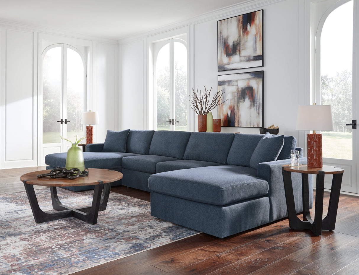 Hanneforth Coffee Table with 1 End Table in Brown/Black from Ashley Furniture - Luna Furniture
