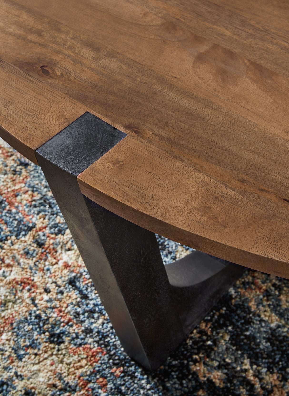 Hanneforth Coffee Table with 1 End Table in Brown/Black from Ashley Furniture - Luna Furniture
