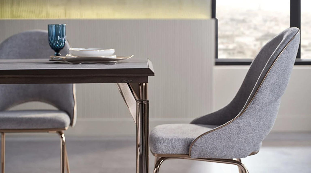 Havana Gray 7-Piece Dining Room Set from Bellona - Luna Furniture
