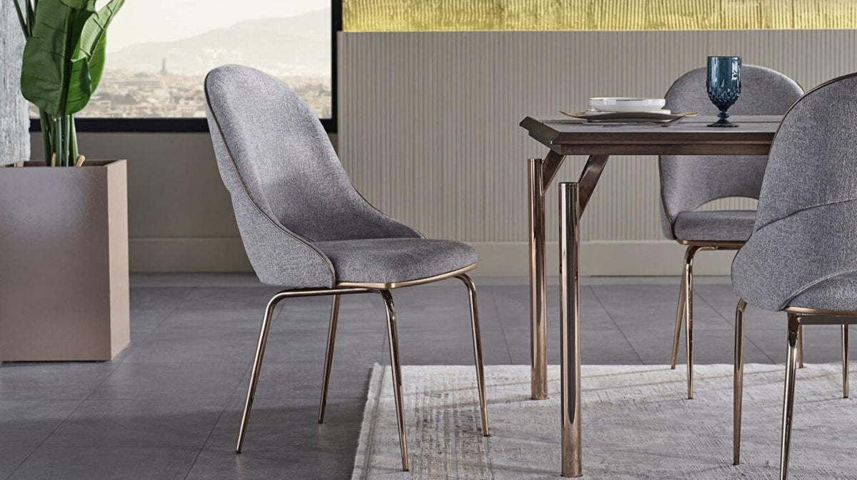 Havana Gray 7-Piece Dining Room Set from Bellona - Luna Furniture