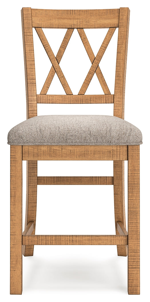 Havonplane Counter Height Dining Table and 8 Barstools in Brown from Ashley - Luna Furniture