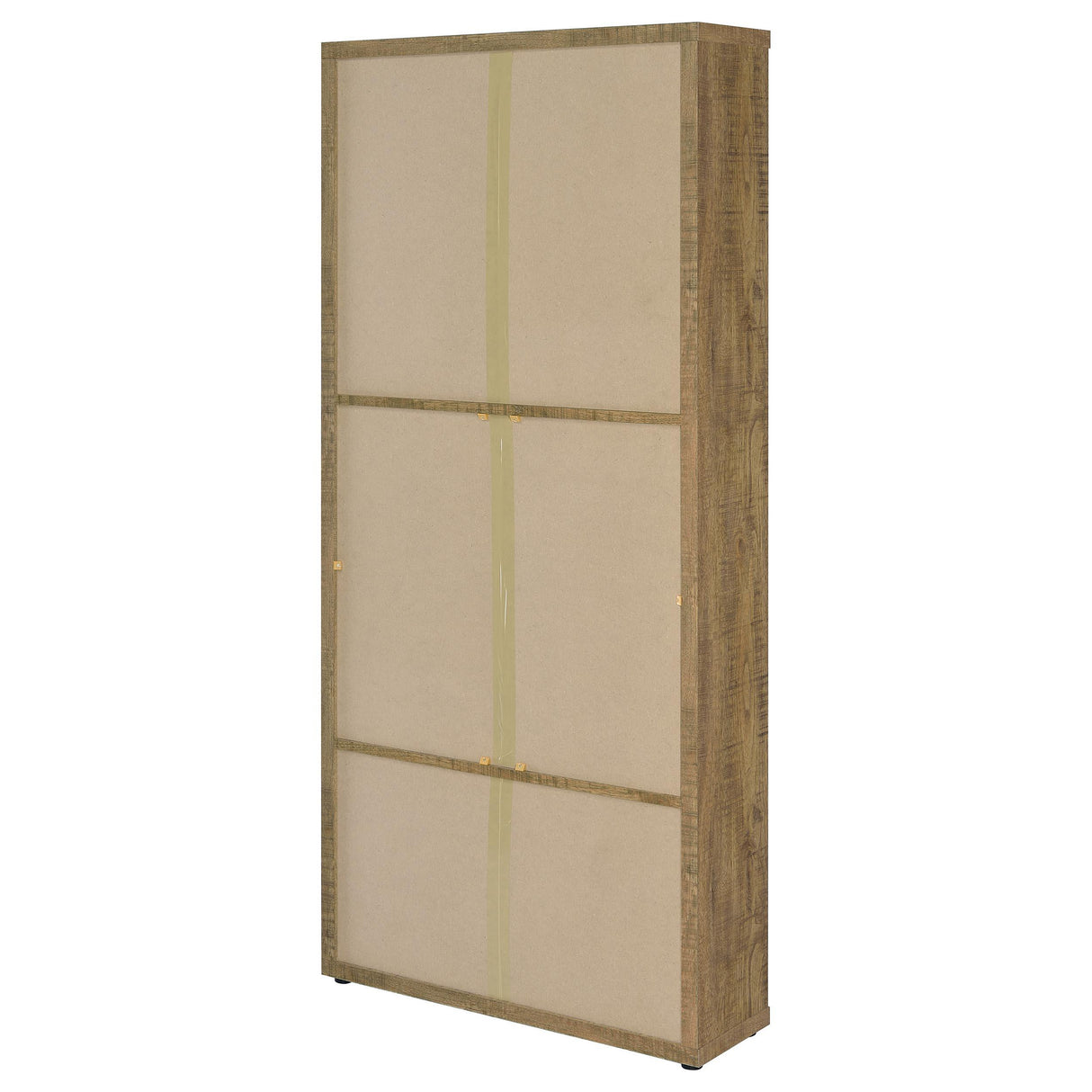 Hawthorne Mango 4-Shelf Glass Door Tall Cabinet with Drawers from Coaster - Luna Furniture