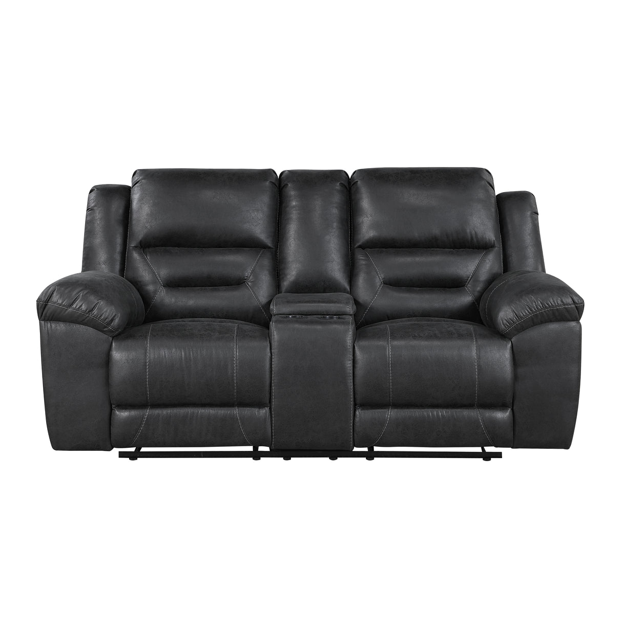 Hazen Black Reclining Living Room Set from Homelegance - Luna Furniture