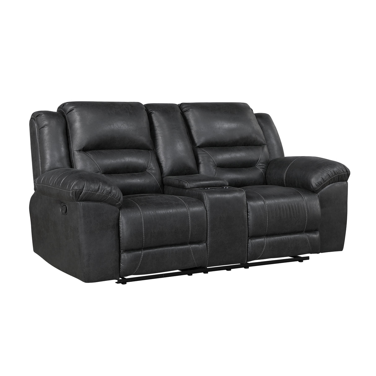 Hazen Black Reclining Living Room Set from Homelegance - Luna Furniture