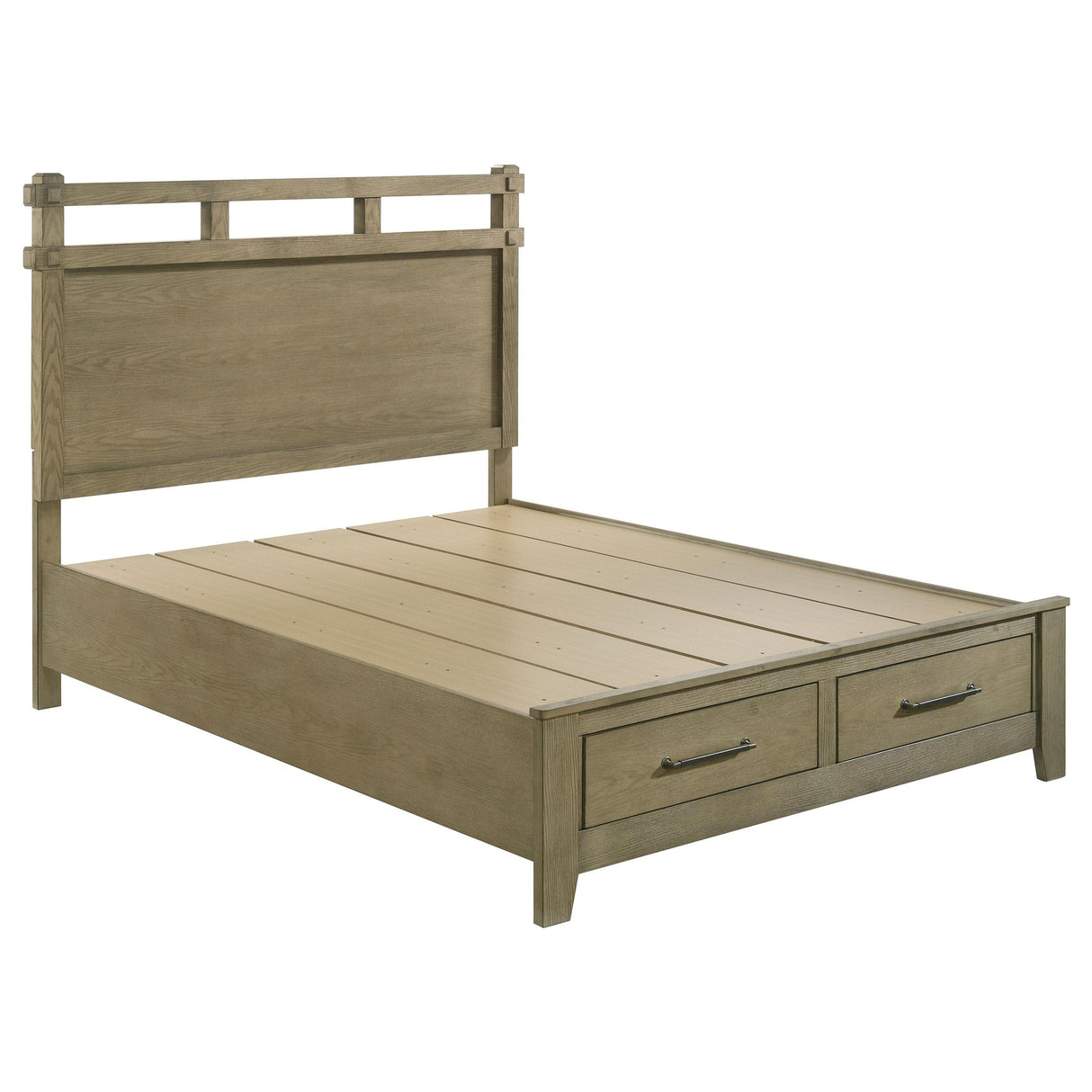 Hazlewood Vineyard Oak 4-Piece Queen Storage Bedroom Set from Coaster - Luna Furniture