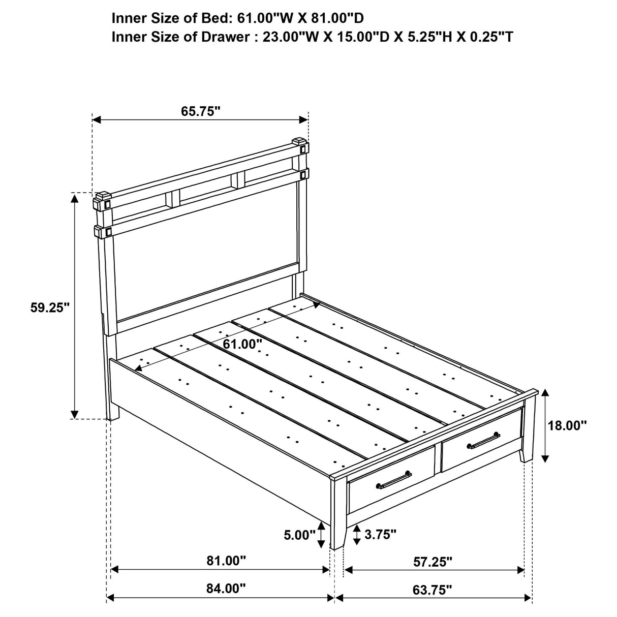 Hazlewood Vineyard Oak 5-Piece Queen Storage Bedroom Set from Coaster - Luna Furniture