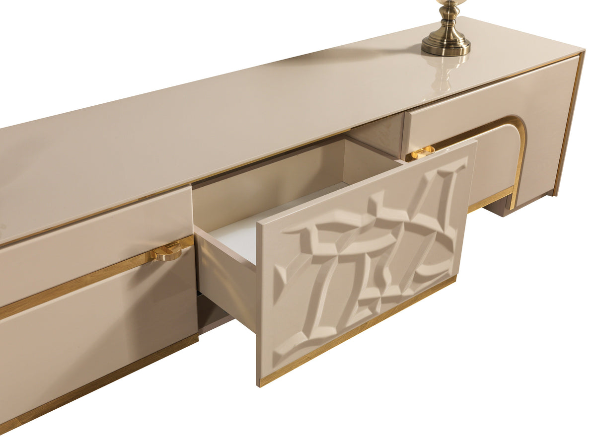 Helena Ivory TV Stand from Nova Furniture - Luna Furniture