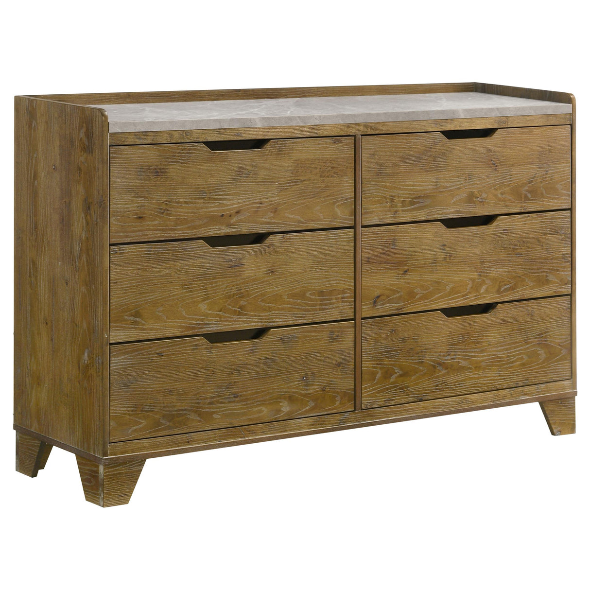 Henderson Medium Oak 4-Piece Eastern King Bedroom Set from Coaster - Luna Furniture