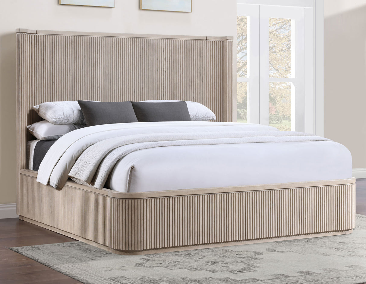 Henry Reeded Warm Tan Bedroom Set from Steve Silver - Luna Furniture
