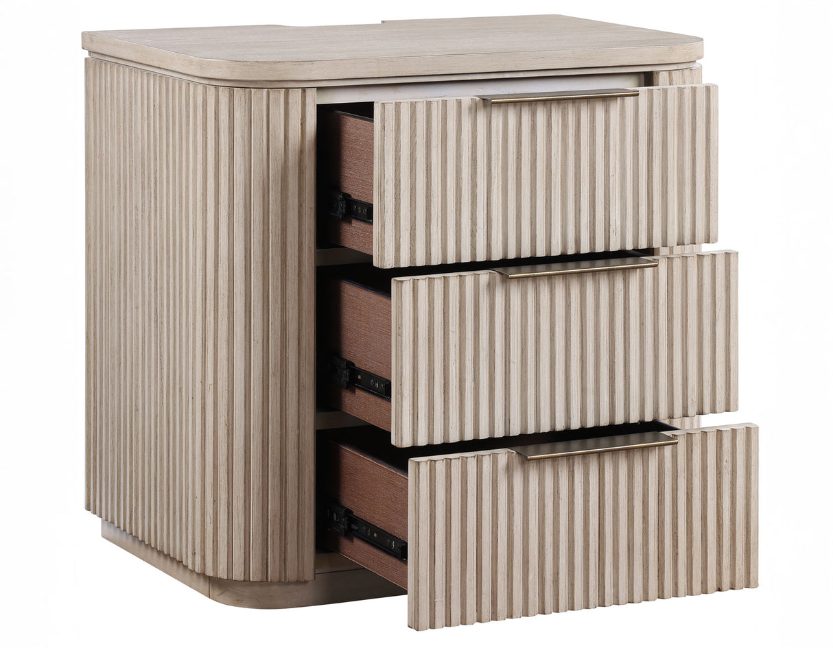 Henry Reeded Warm Tan Bedroom Set from Steve Silver - Luna Furniture