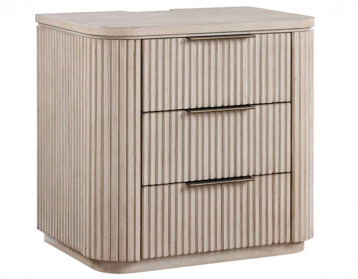 Henry Reeded Warm Tan Bedroom Set from Steve Silver - Luna Furniture