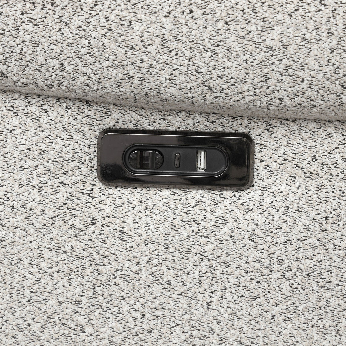 Hieronimus Light Gray Power Sectional from Furniture of America - Luna Furniture