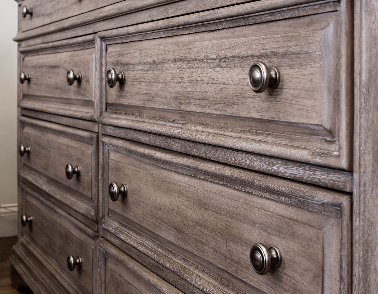 Highland Park Tan 4-Piece Queen Set(Q Bed/NS/Dresser/Mir) from Steve Silver - Luna Furniture
