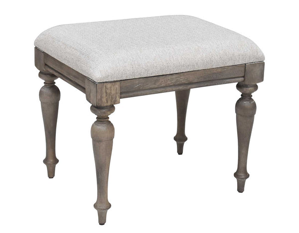 Highland Park Waxed Driftwood Vanity Bench
