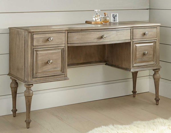 Highland Park Waxed Driftwood Vanity Desk (Desk Only)