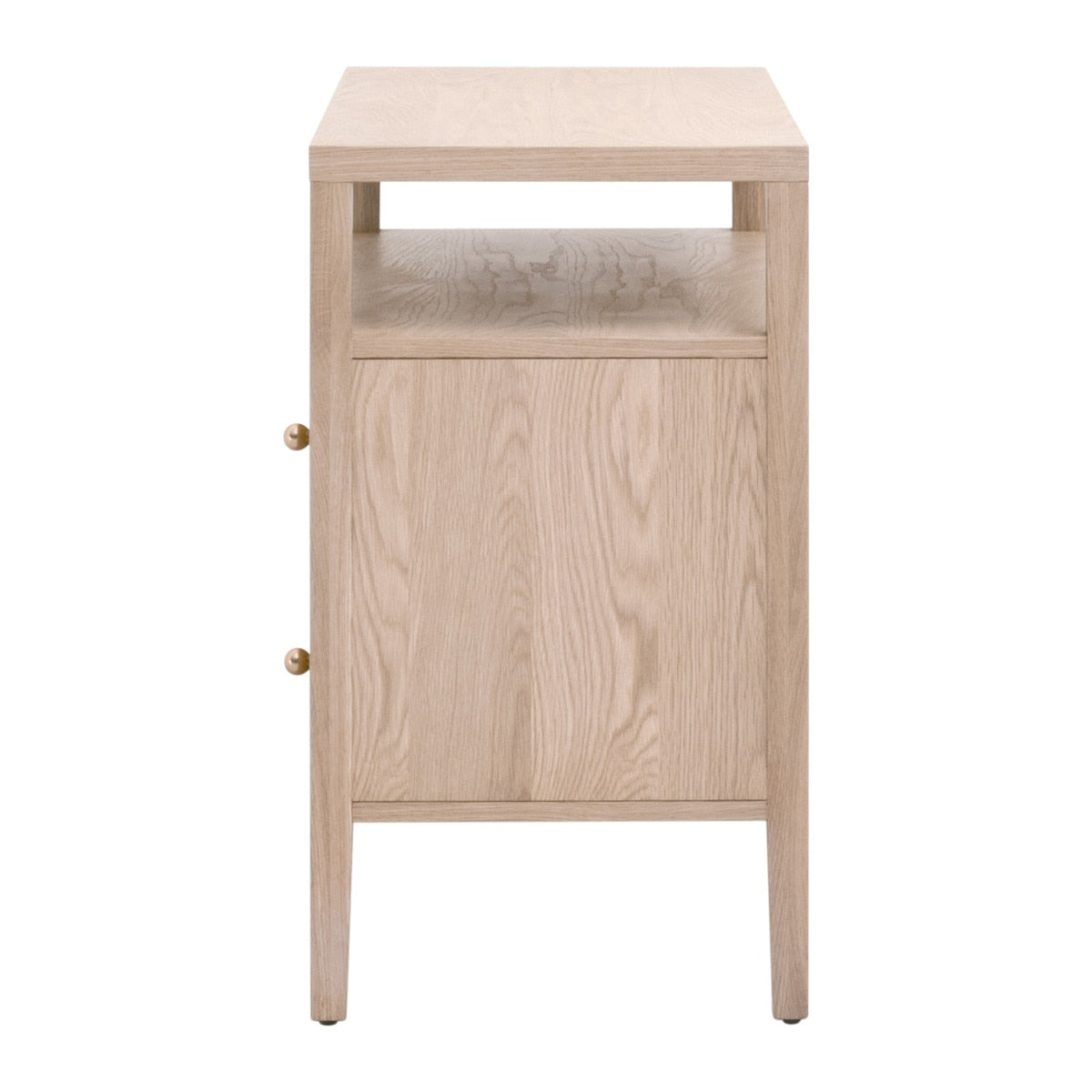 Highland Open Shelf 2-drawer Nightstand from Essentials For Living - Luna Furniture