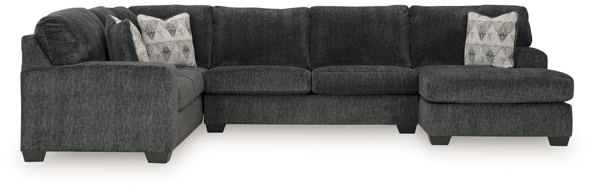 Hollyview Shadow 3-Piece Sectional with Chaise from Ashley Furniture - Luna Furniture