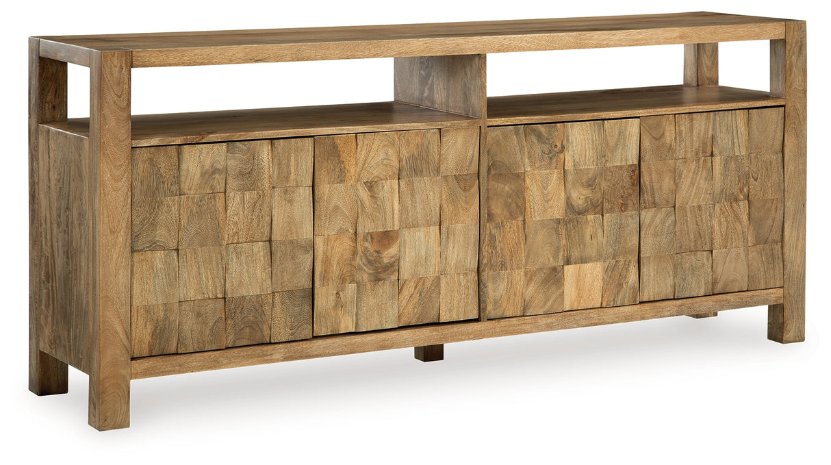 Hudwick Natural Brown Accent Cabinet from Ashley - Luna Furniture