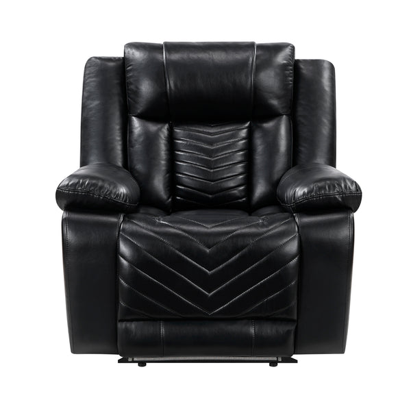 Huron Black Power Reclining Chair