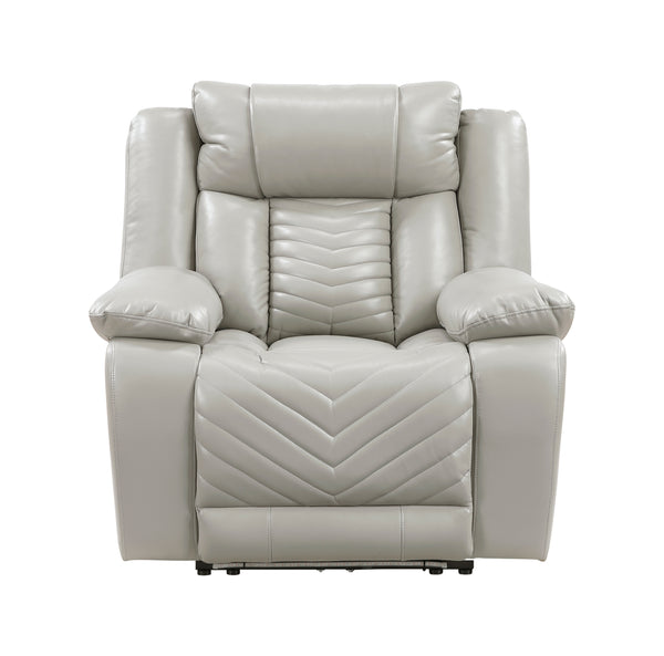 Huron Gray Power Reclining Chair