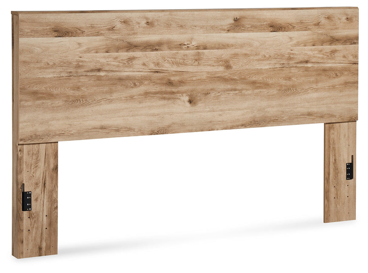 Hyanna King Panel Headboard with Mirrored Dresser in Tan Brown from Ashley Furniture - Luna Furniture