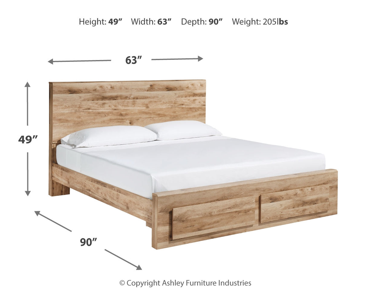 Hyanna Tan Brown Queen Storage Bed, Dresser and 2 Nightstands from Ashley Furniture - Luna Furniture