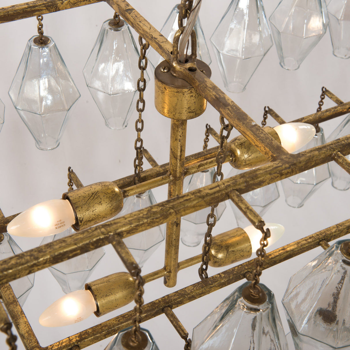 Adeline Rectangular Chandelier in Gold Leaf from Four Hands - Luna Furniture