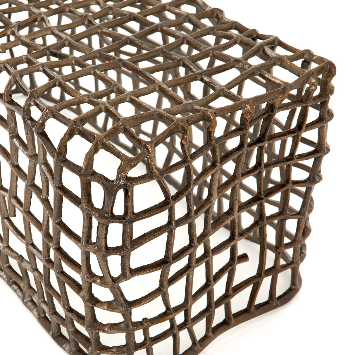 Zander Outdoor Bench in Aged Bronze from Four Hands - Luna Furniture