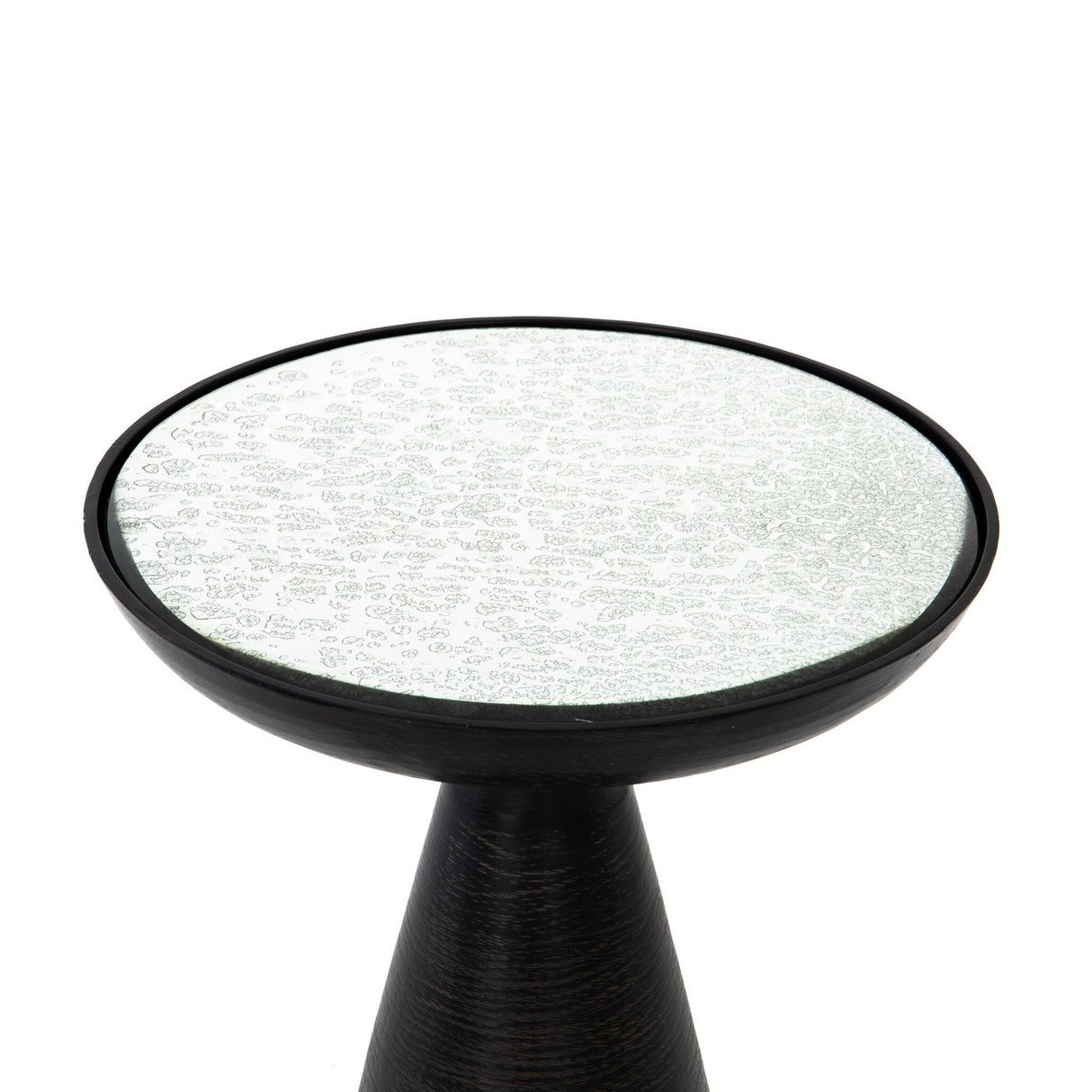 Marlow Mod Pedestal Table in Ash Glass from Four Hands - Luna Furniture