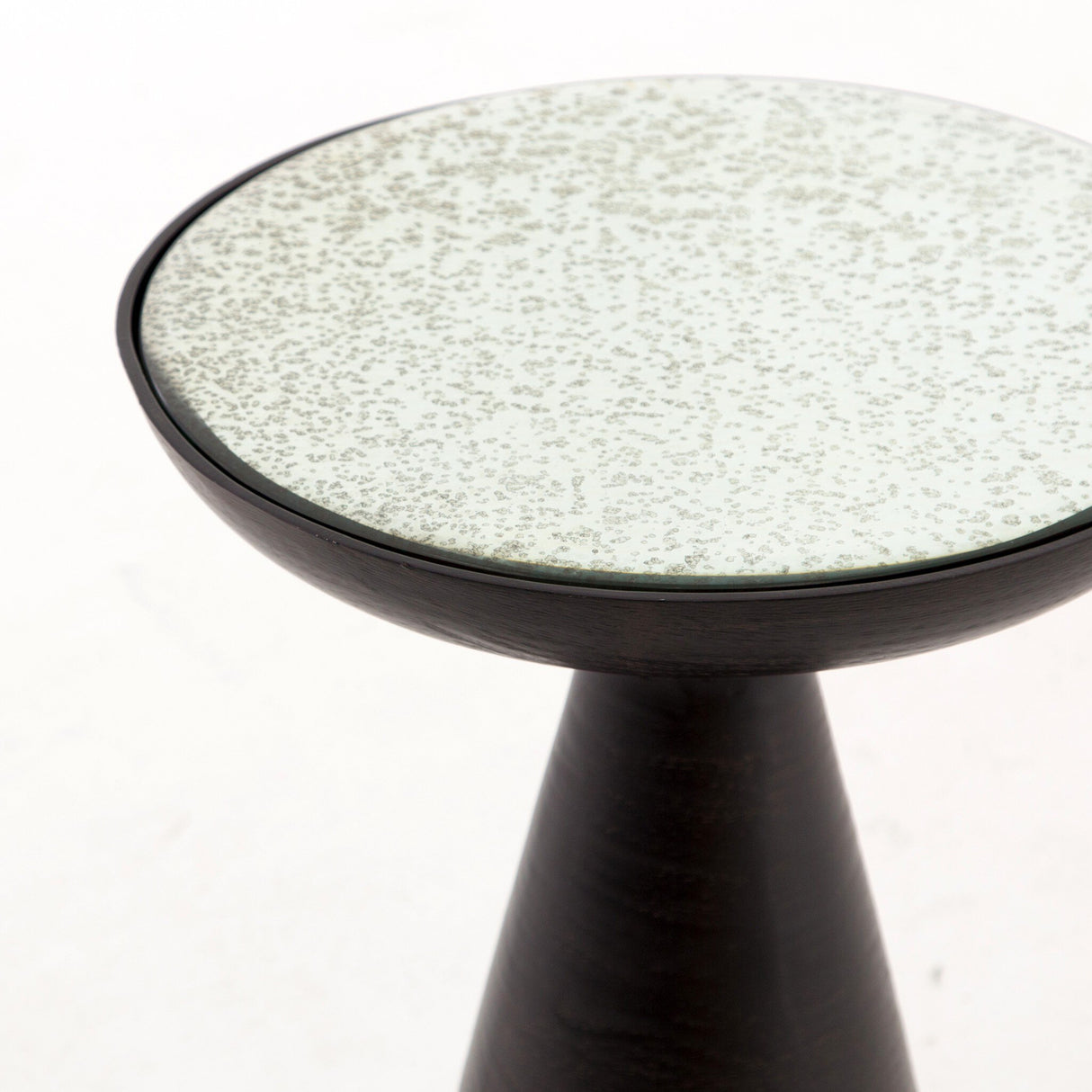 Marlow Mod Pedestal Table in Ash Glass from Four Hands - Luna Furniture