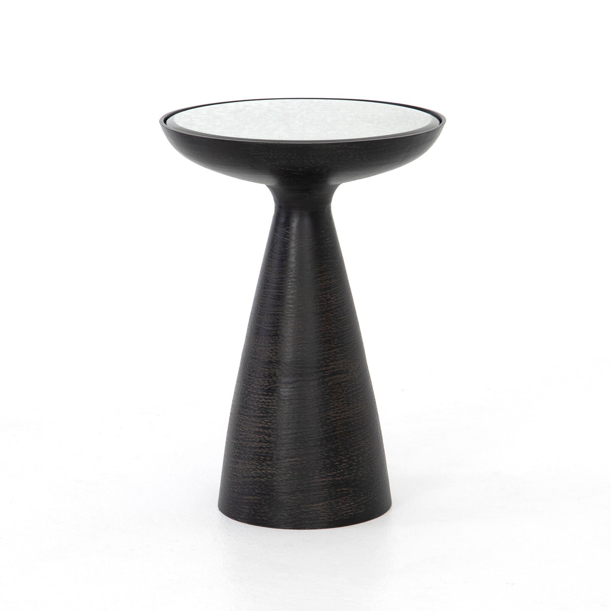 Marlow Mod Pedestal Table in Ash Glass from Four Hands - Luna Furniture