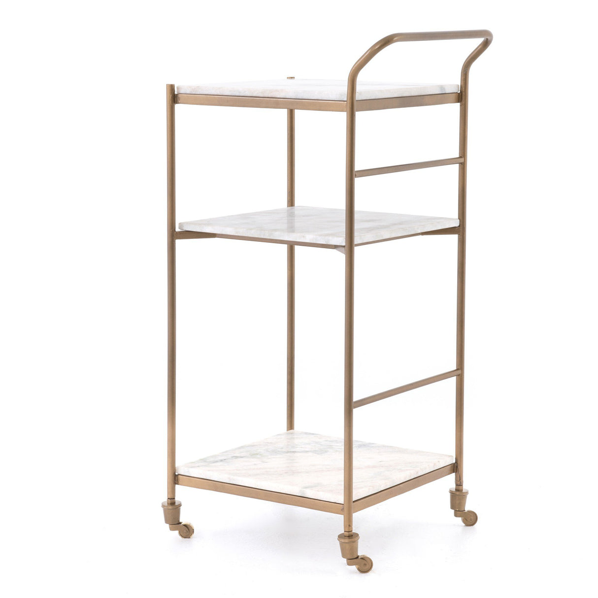 Felix Bar Cart in Antique Brass from Four Hands - Luna Furniture