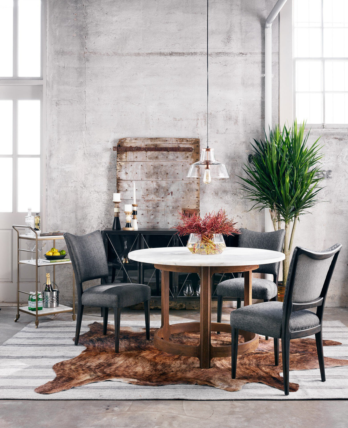 Felix Bar Cart in Antique Brass from Four Hands - Luna Furniture