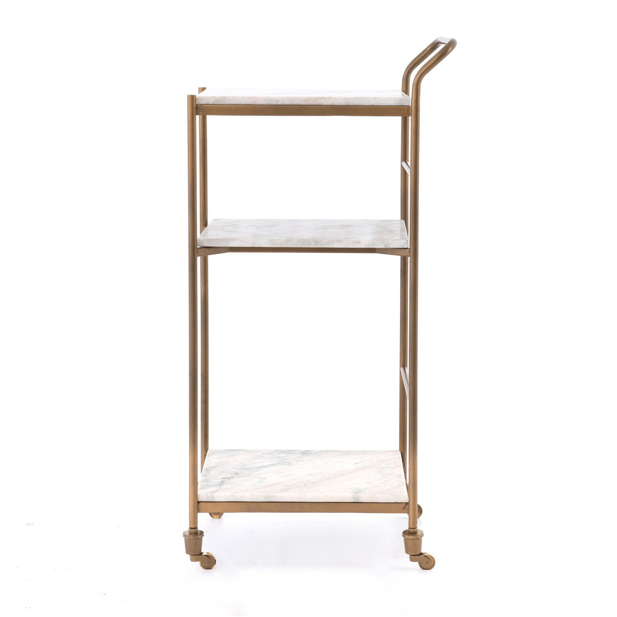 Felix Bar Cart in Antique Brass from Four Hands - Luna Furniture
