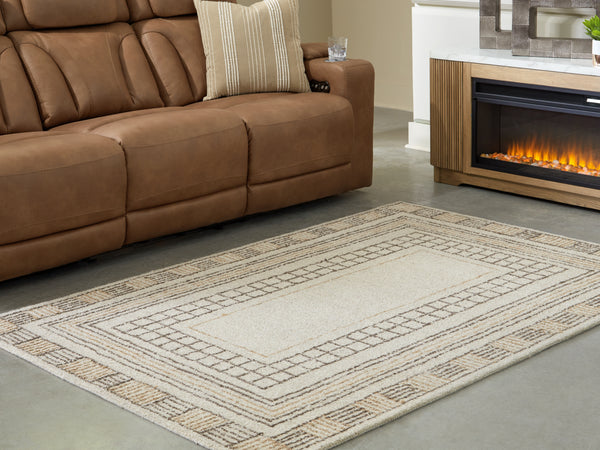 Idaman Taupe/Brown Medium Rug